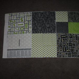 Authentic by Sweetwater for Moda Numbers Polka Dot Floral Words Fabric 34" x 60"